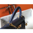 Borse Hermes Kelly 28cm blu Epsom GHW