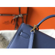 Borse Hermes Kelly 28cm blu Epsom GHW