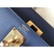 Borse Hermes Kelly 28cm blu Epsom GHW