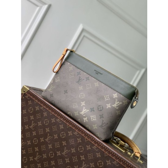 LV M26970 Pochette Voyage Souple pochette da uomo verde