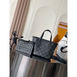 LV Neverfull Bandoulière Inside Out BB M15210 Nero