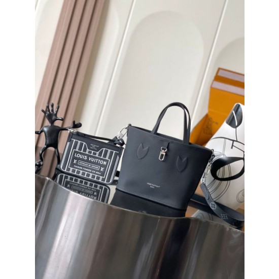 LV Neverfull Bandoulière Inside Out BB M15210 Nero