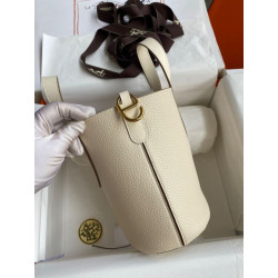 Borse Imitazioni tote Hermes In The Loop 18 fatta a mano beige clemence