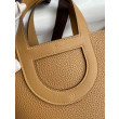 Borsa tote Hermes In The Loop 18 fatta a mano marrone Clemence Borsa tote Hermes In The Loop 18 fatta a mano marrone Clemence