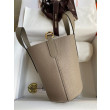Imitazioni borse griffate tote Hermes In The Loop 18 grigia Clemence