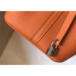 Borsa Tote Hermes Picotin Lock 18/22 Arancione Clemence Borsa Tote Hermes Picotin Lock 18/22 Arancione Clemence