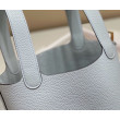 Borse Imitazioni Tote Hermes Picotin Lock 18/22 Azzurro Clemence