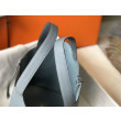 Borsa Tote Hermes Picotin Lock 18/22 Blu Clemence