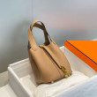 Imitazioni borse griffate Tote Hermes Picotin Lock 18/22 Marrone Clemence