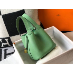 Borsa Tote Hermes Picotin Lock 18/22 Verde Clemence