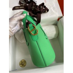 Qualità superiore replica tote Hermes In The Loop 18 fatta a mano verde clemence Qualità superiore replica tote Hermes In The Loop 18 fatta a mano verde clemence