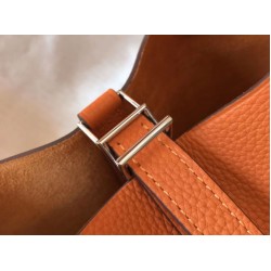 [Fatto a mano] Borsa Tote Hermes Picotin Lock 18/22 Arancione Clemence
