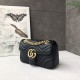 Replica Alta Qualità GG Marmont Mini Borse  Alta Qualità 446744 Nero