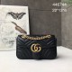 Replica Alta Qualità GG Marmont Mini Borse  Alta Qualità 446744 Nero