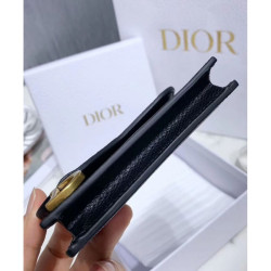Qualità superiore replica Portafoglio Christian Dior Saddle Nero