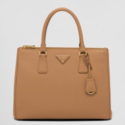 Riproduzione Fedele Bora Pari all'originale replica grande Prada Galleria Saffiano marrone imitazioni