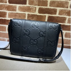 Qualità Specchio Replica Gucci Jumbo GG Borse Alta Qualità a tracolla media da uomo 760234 Nero Riproduzione Fedele Gucci Jumbo GG Borse Replica Alta Qualità a tracolla media da uomo 760234 Nero imitazioni