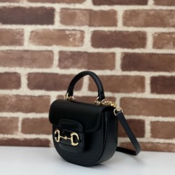 Qualità Specchio Replica Imitazione Borsa mini con manico superiore Gucci Horsebit 1955 781387 nero Riproduzione Fedele Imitazione Borsa mini con manico superiore Gucci Horsebit 1955 781387 nero imitazioni