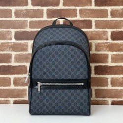 Riproduzione Fedele Gucci GG Supreme Men backpack 792123 Nero imitazioni