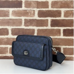 Qualità Specchio Replica Borsa a tracolla piccola Gucci Ophidia da uomo 802170 blu scuro Riproduzione Fedele Borsa a tracolla piccola Gucci Ophidia da uomo 802170 blu scuro imitazioni