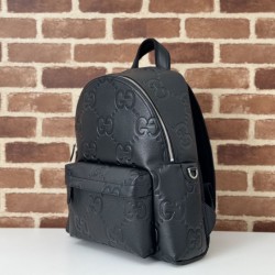 Qualità Specchio Replica Gucci Zaino medio jumbo GG da uomo 819065 Nero Riproduzione Fedele Gucci Zaino medio jumbo GG da uomo 819065 Nero imitazioni