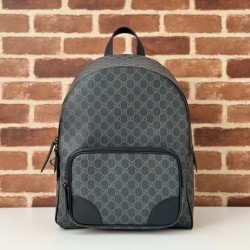 Riproduzione Fedele Gucci 821159 GG Emblem zaino medio Nero imitazioni