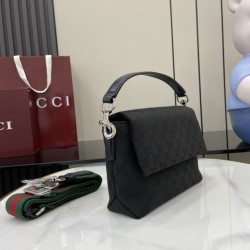 Qualità Specchio Replica Gucci Borse Alta Qualità a tracolla piccola GG uomo con Web 821617 Nero Riproduzione Fedele Gucci Borse Replica Alta Qualità a tracolla piccola GG uomo con Web 821617 Nero imitazioni