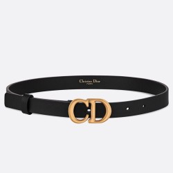 Riproduzione Fedele Dior Saddle 20MM Cintura Nero imitazioni