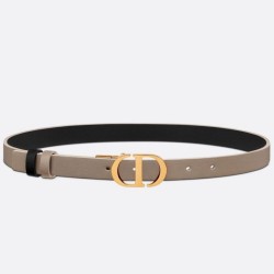 Riproduzione Fedele Alta gamma replica Dior 30 Montaigne Reversible 20MM Cintura Grigio/Nero imitazioni