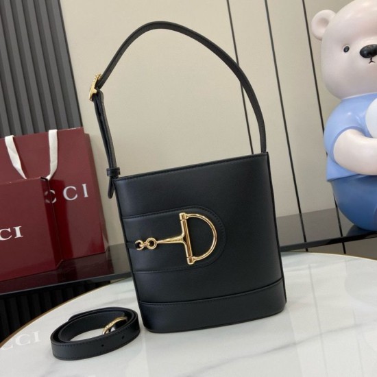 Qualità superiore replica a secchiello mini Gucci 73 833665 Nera