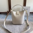 Borsa a secchiello piccola/media Celine Louise Bianco Pelle di vitello liscia