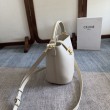 Borsa a secchiello piccola/media Celine Louise Bianco Pelle di vitello liscia