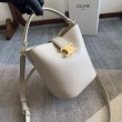 Borsa a secchiello piccola/media Celine Louise Bianco Pelle di vitello liscia