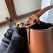 Borse Replica Alta Qualità a secchiello piccola/media Celine Louise Tan Pelle di vitello liscia