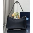 Borsa a tracolla grande Prada Aimee Re-Nylon con lucchetto 1BC232 Nero