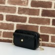 Borsa a tracolla Gucci GG super mini 781554 Nero