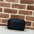 Borsa a tracolla Gucci GG super mini 781554 Nero
