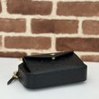 Borsa a tracolla Gucci GG super mini 781554 Nero