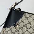Borsa a tracolla media Gucci GG Emblem 815217 nero