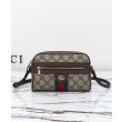 Borse Imitazioni a tracolla mini Gucci Ophidia 816359 Caffè scuro