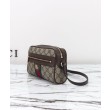 Borse Imitazioni a tracolla mini Gucci Ophidia 816359 Caffè scuro