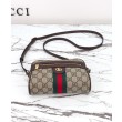 Borse Imitazioni a tracolla mini Gucci Ophidia 816359 Caffè scuro