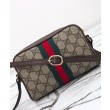 Borse Imitazioni a tracolla mini Gucci Ophidia 816359 Caffè scuro