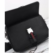 Borsa a tracolla piccola Gucci con Web 816751 Nero