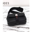 Borsa a tracolla piccola Gucci con Web 816751 Nero