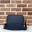 Borsa a tracolla piccola Gucci Ophidia da uomo 802170 blu scuro