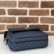 Borsa a tracolla piccola Gucci Ophidia da uomo 802170 blu scuro