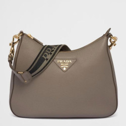 Borsa a tracolla Prada Granata Grigia