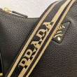 Borsa a tracolla Prada Granata Nera Borsa a tracolla Prada Granata Nera