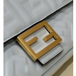 Borse Replica baguette media Fendi FF Nappa blu Borse Replica baguette media Fendi FF Nappa blu